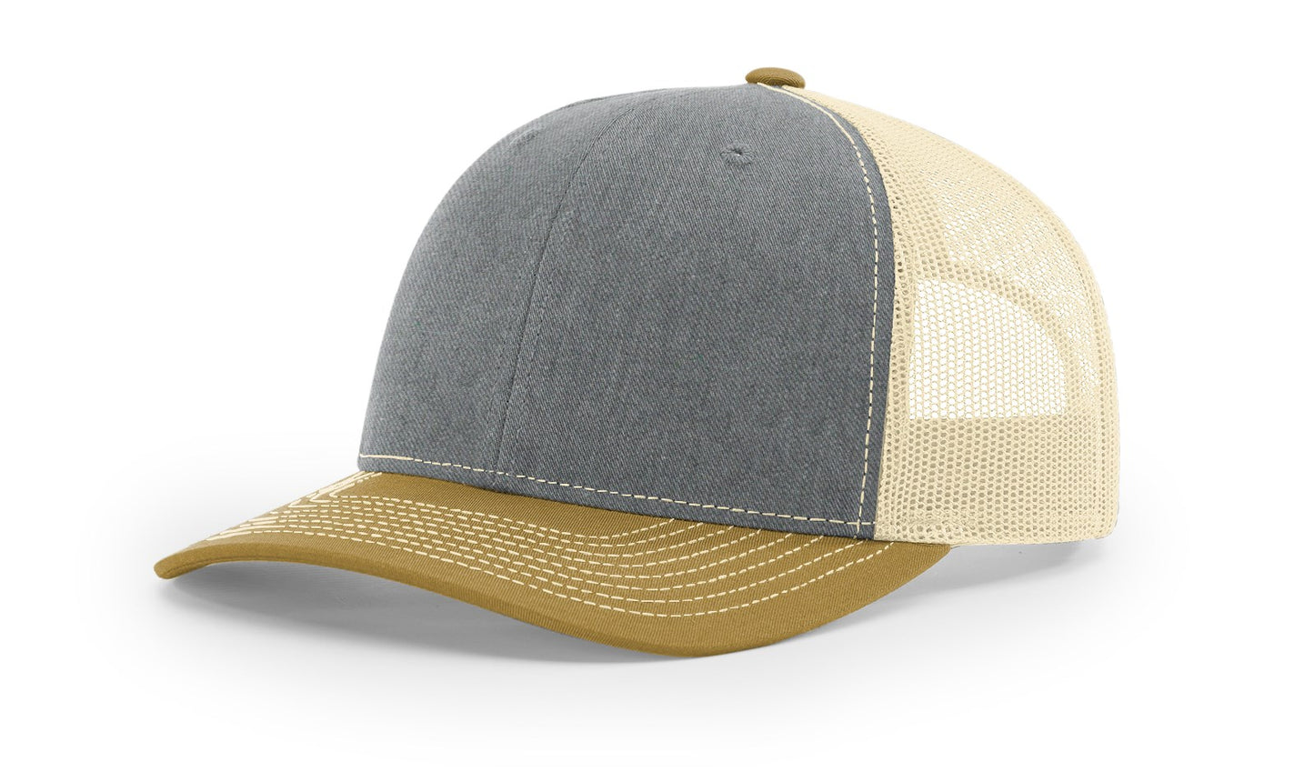 Custom Solid Leather Patch Hat- Richardson 112