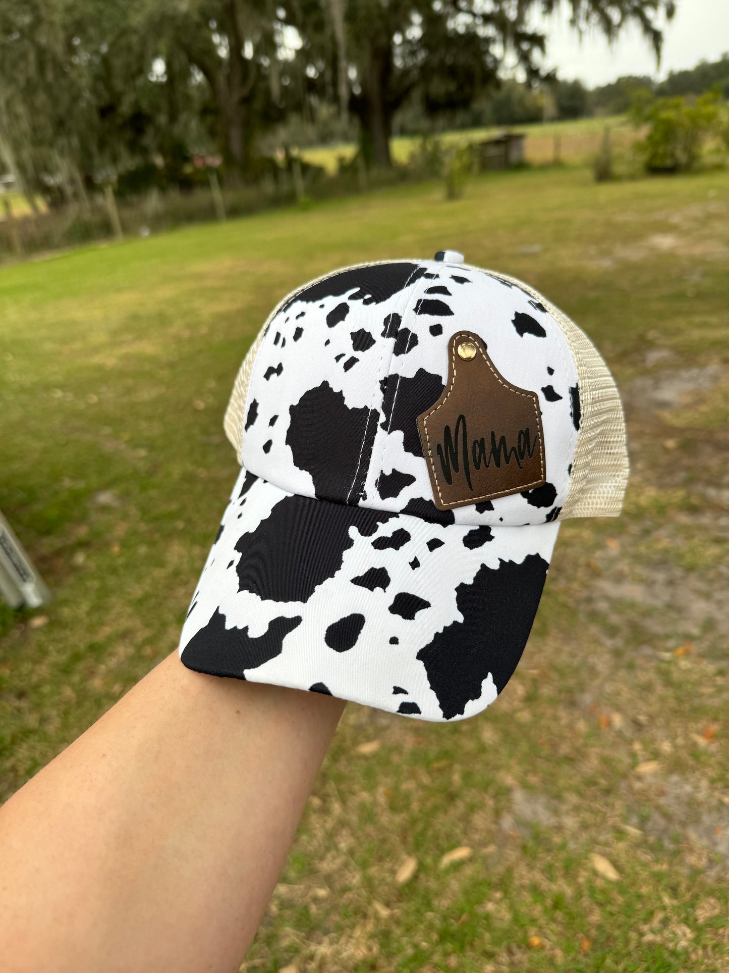 Cow Tag Patch Hat