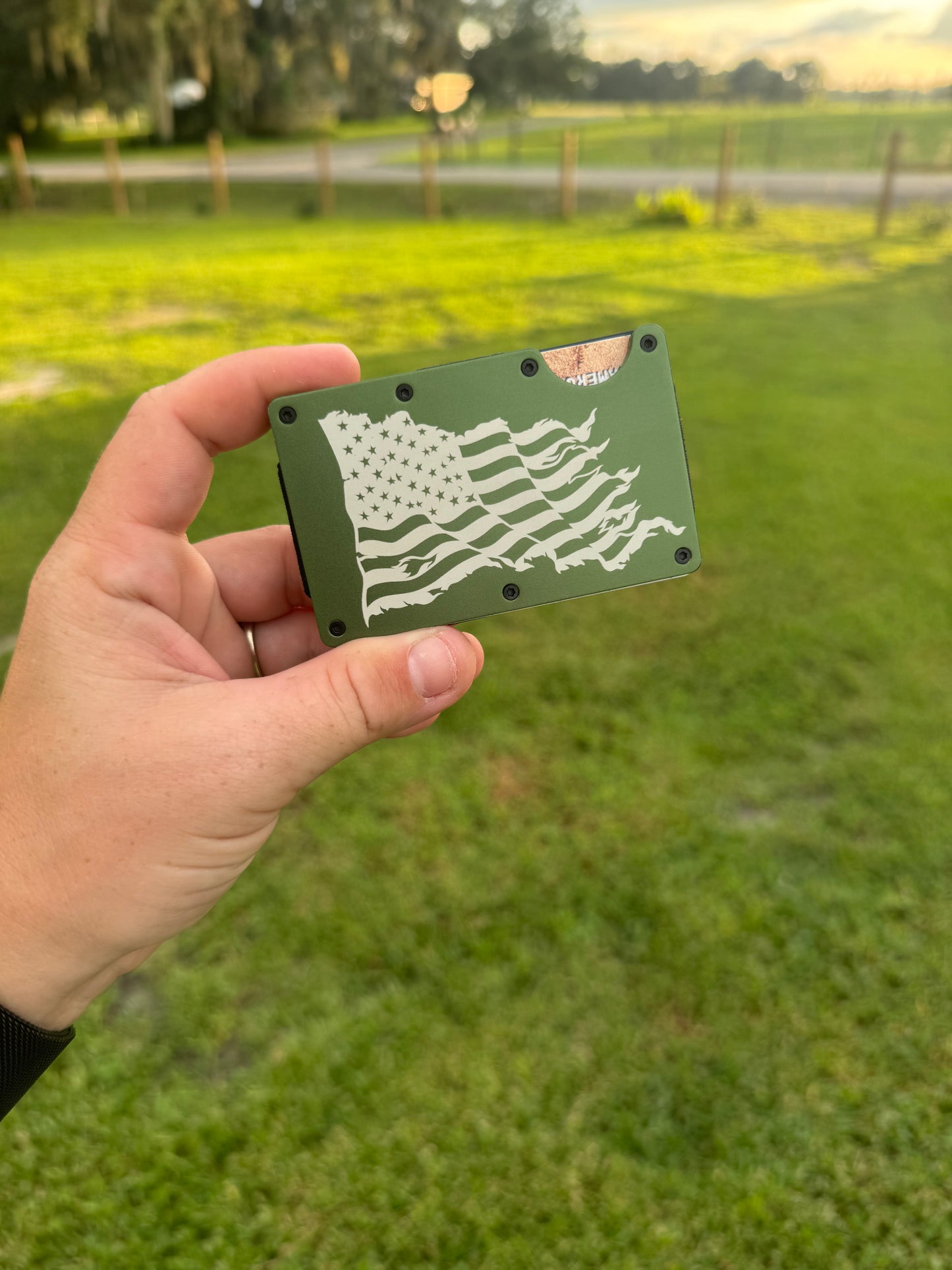 Aluminum Wallet W/ Money Clip (Engrave-able)