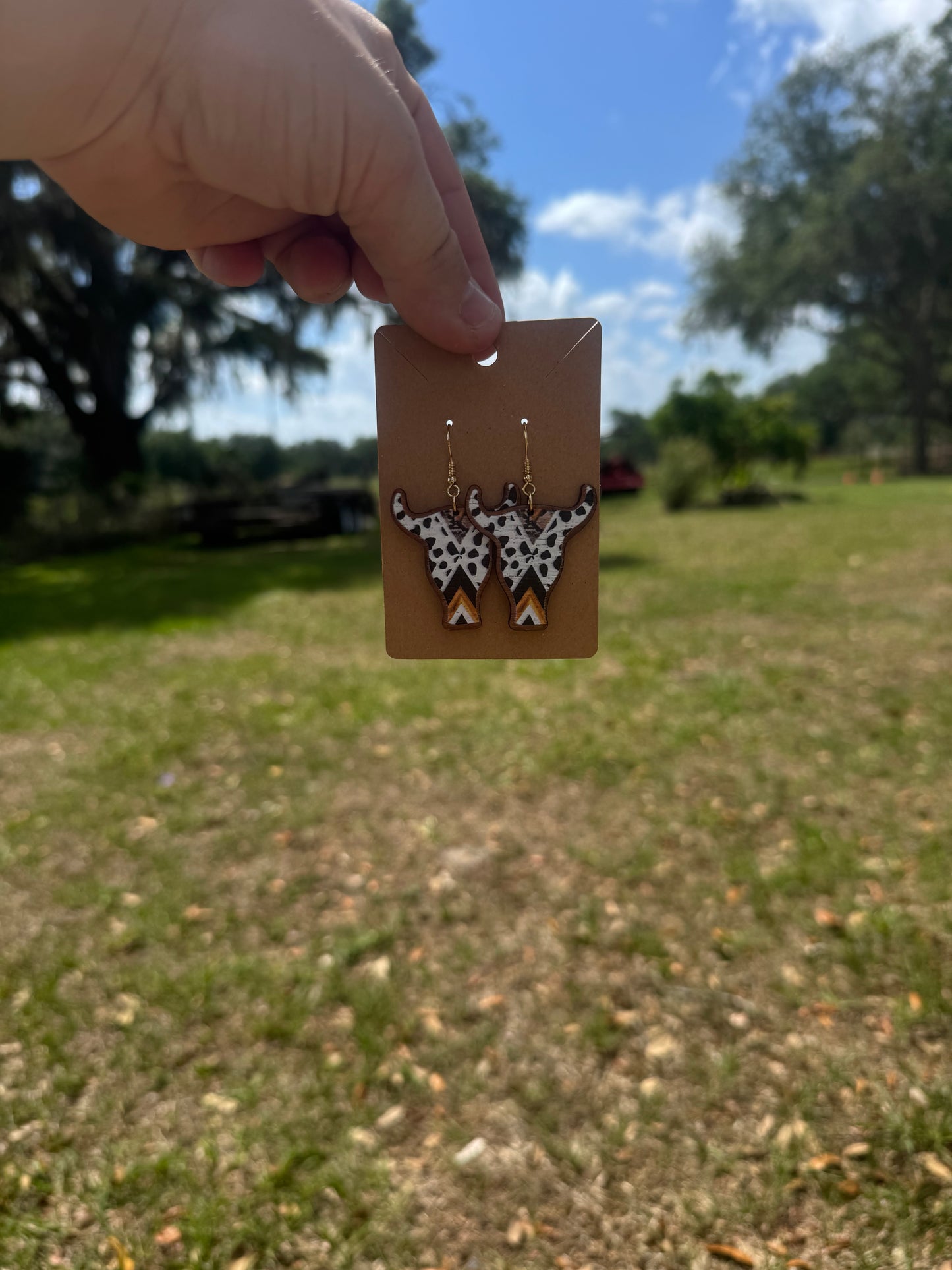 Bull Head Earrings