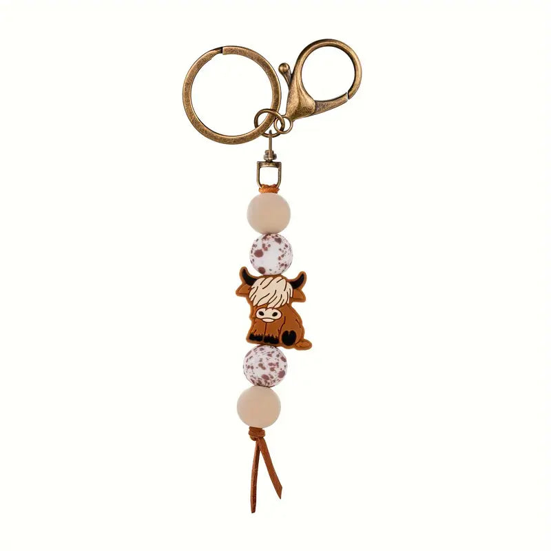 Cow Keychain