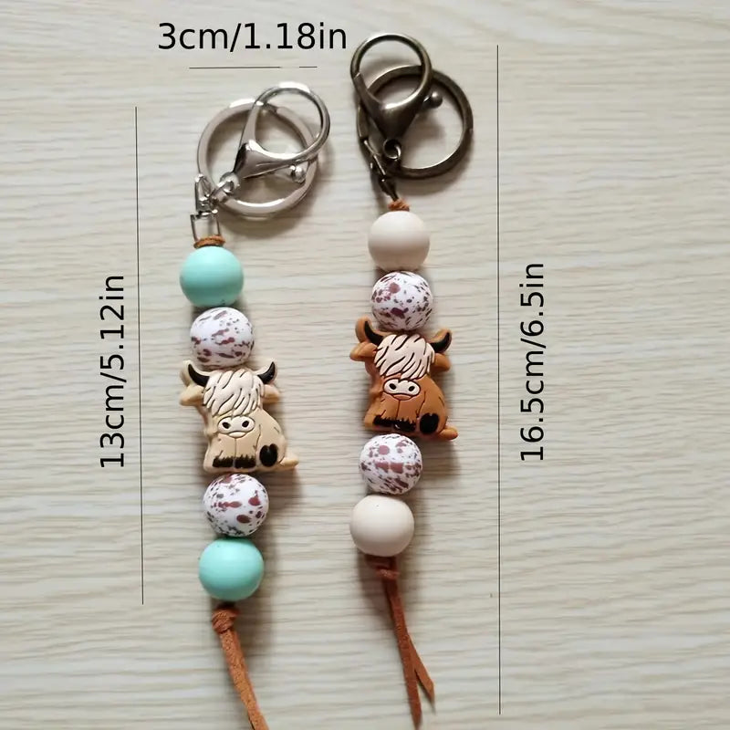 Cow Keychain