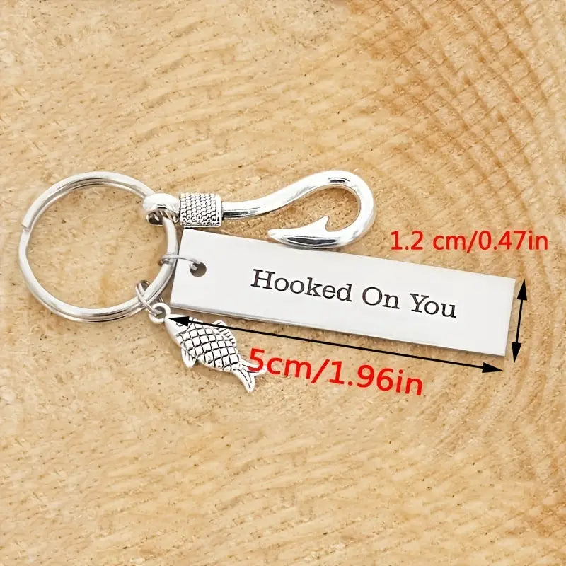 Hooked on You Keychain