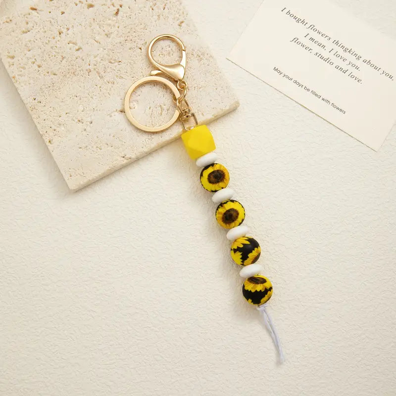 Sunflower Keychain