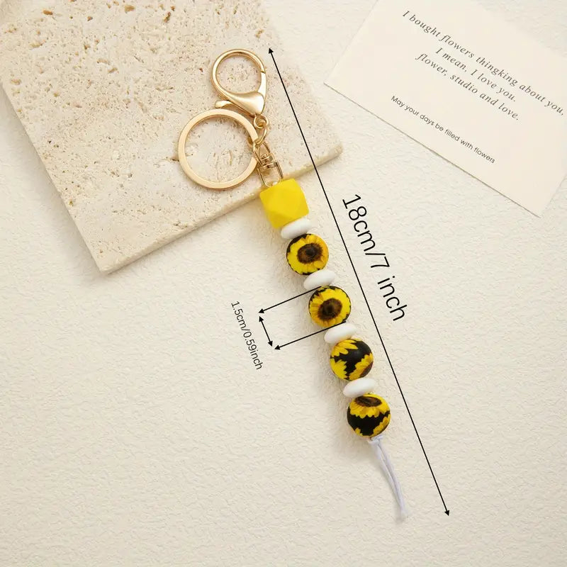 Sunflower Keychain