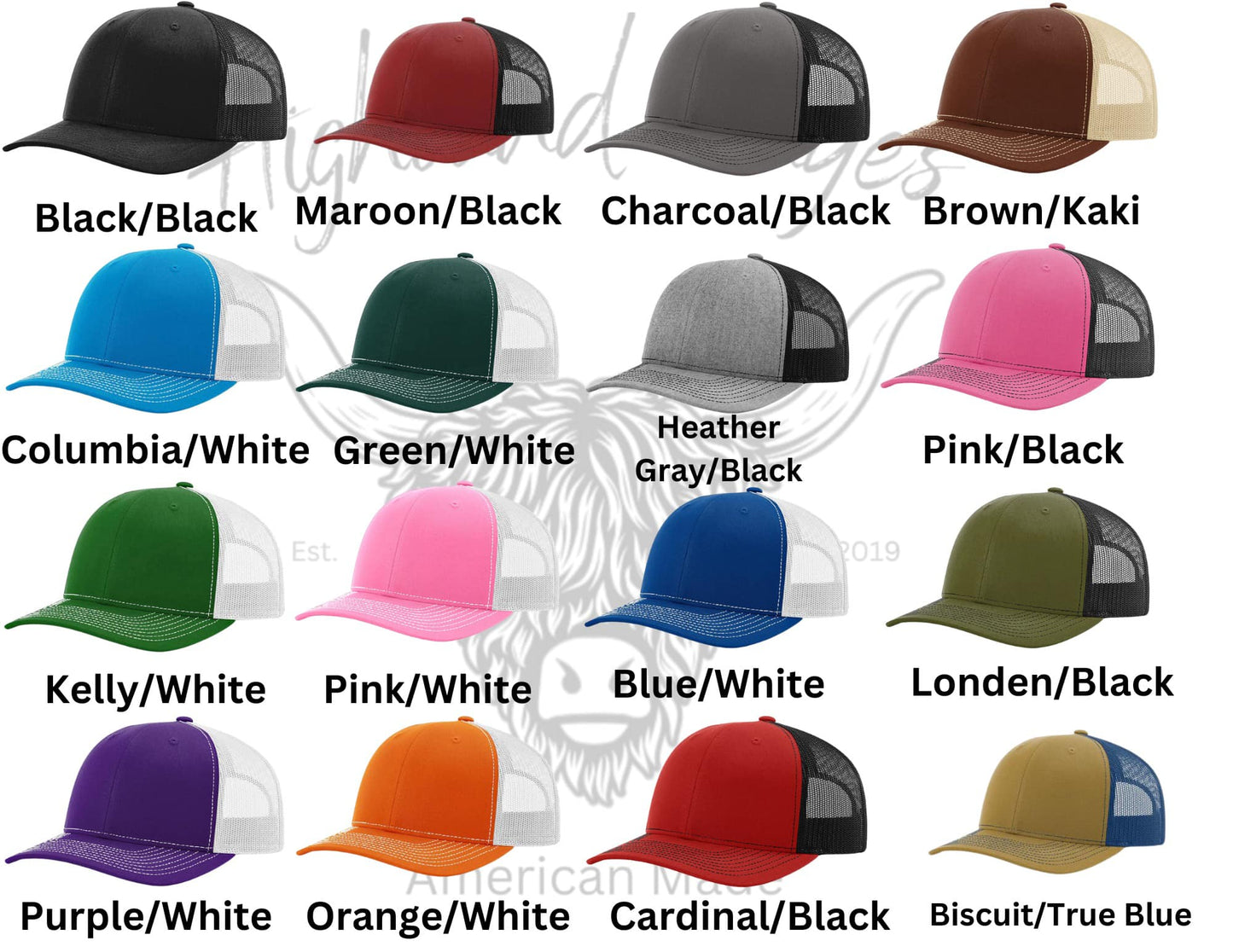 Custom Solid Leather Patch Hat- Richardson 112