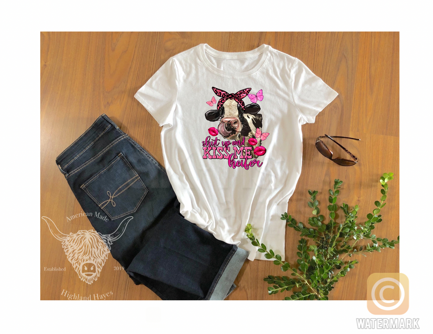 Kiss Me Heifer T-Shirt