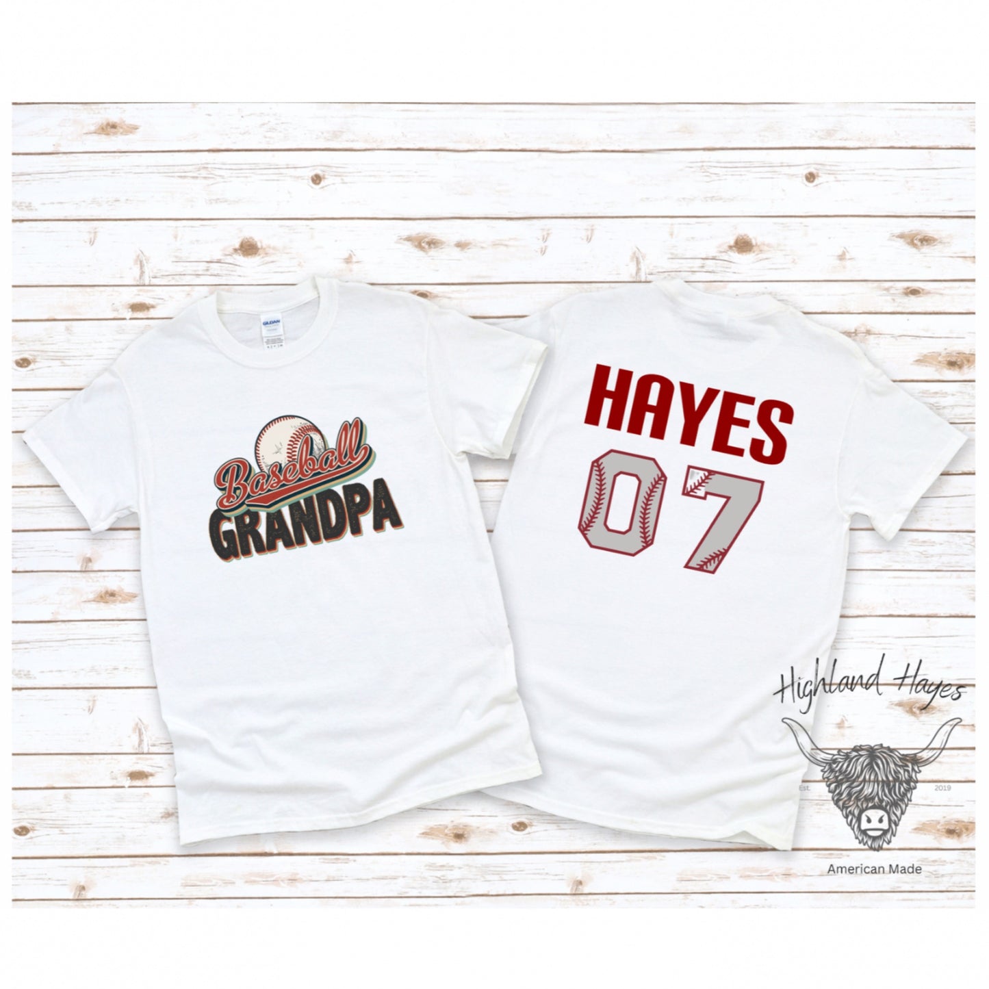 Vintage Baseball Grandpa T-Shirt