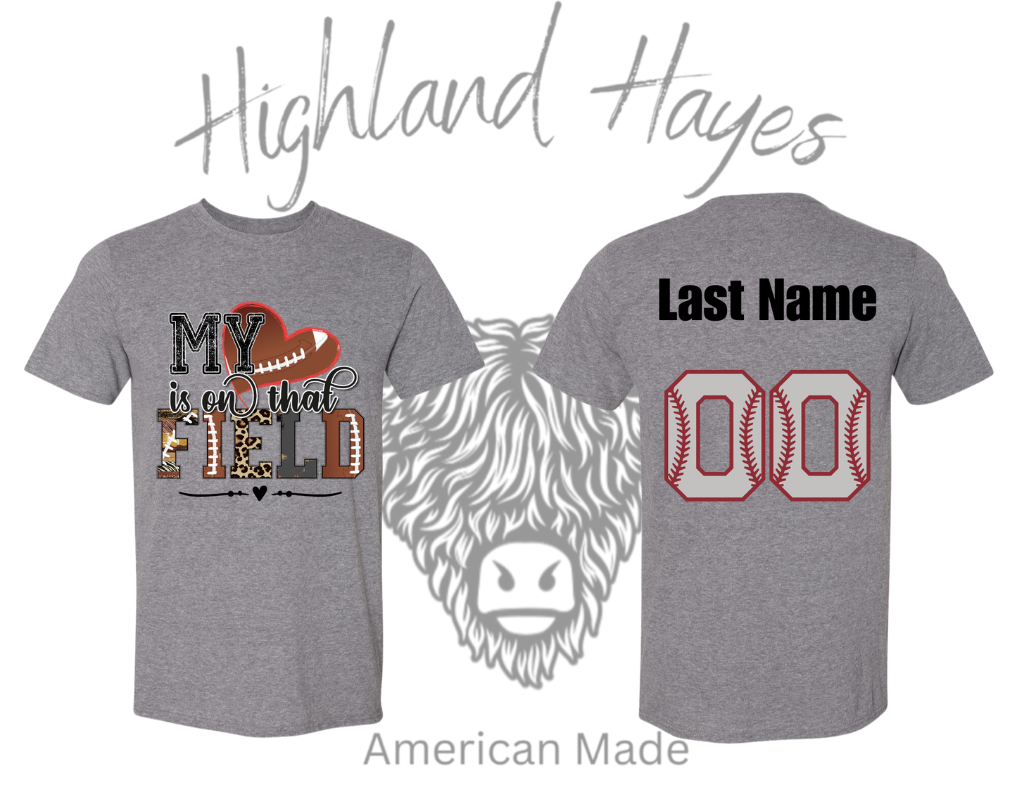 My heart is on that field football T-Shirt
