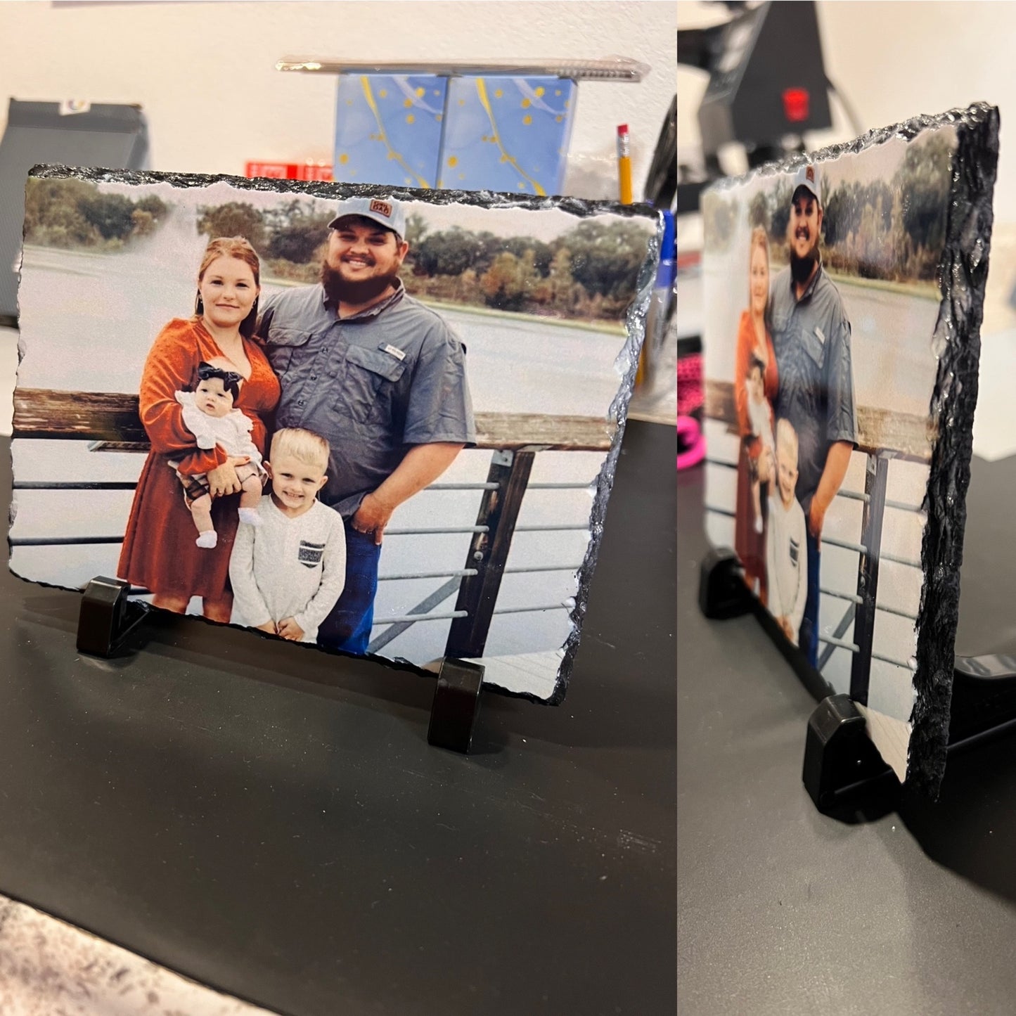 Custom Photo Slate Plate