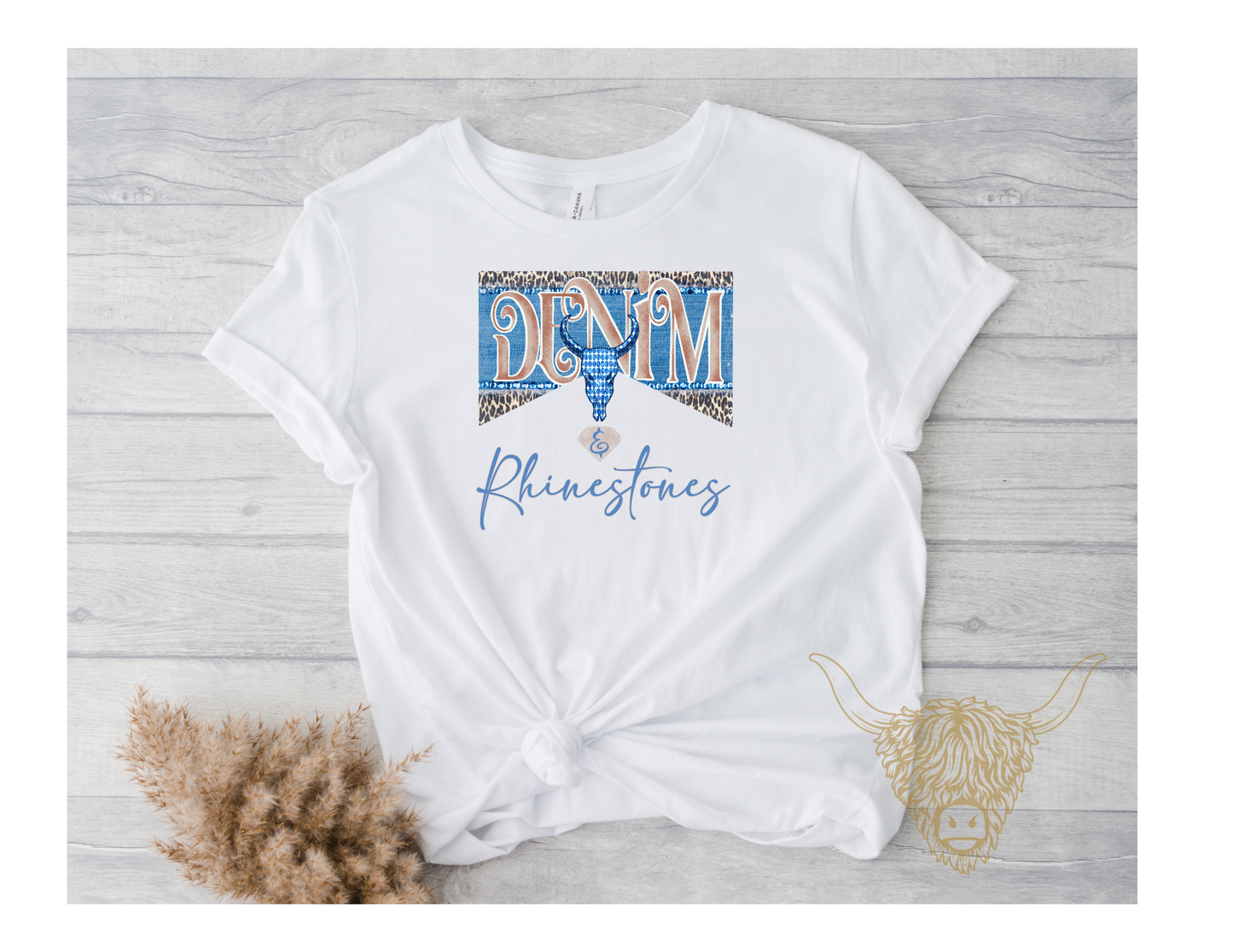 Denim and Rhinestones T-Shirt
