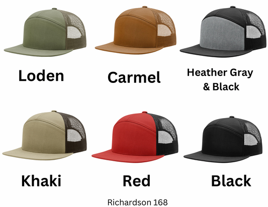 Custom Leather Patch Hat- Richardson 168