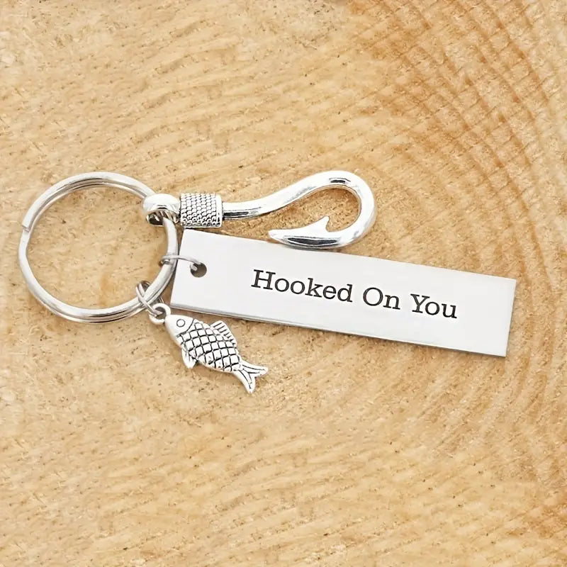 Hooked on You Keychain
