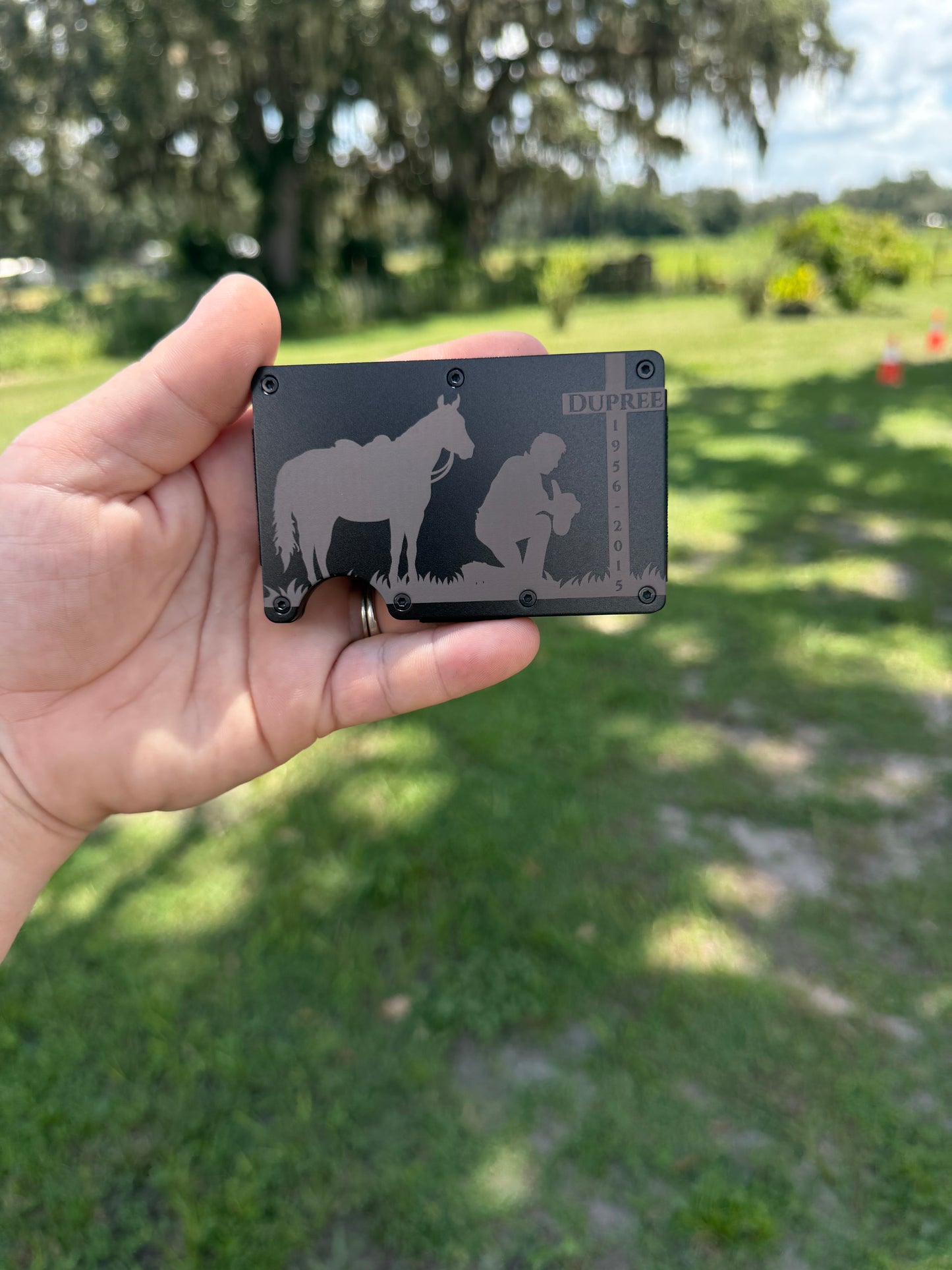 Aluminum Wallet W/ Money Clip (Engrave-able)