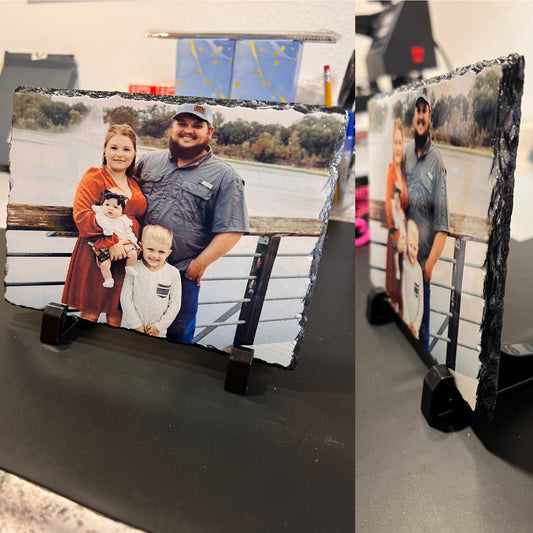 Custom Photo Slate Plate